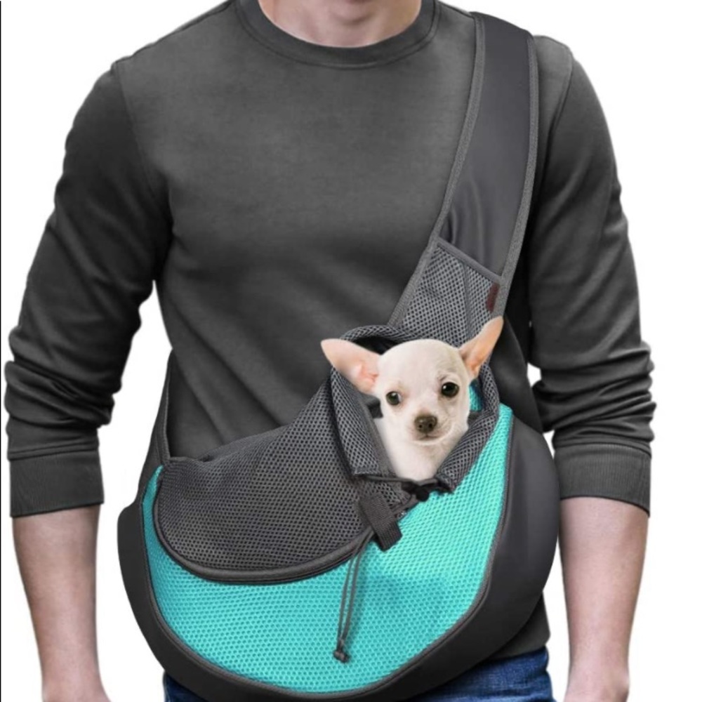 NWT dog carrier cyan size M